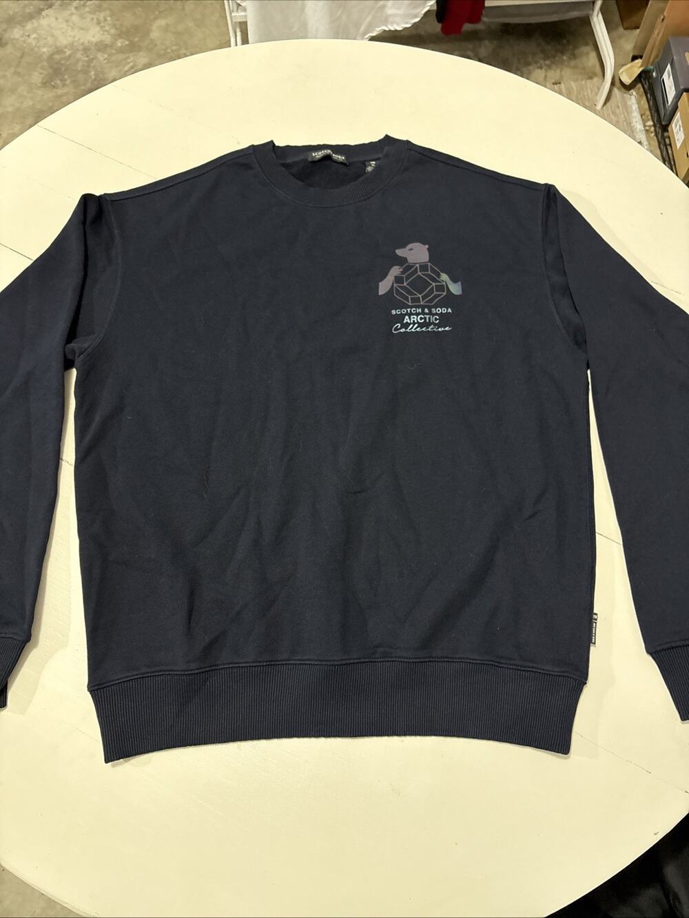 ￼ Men’s Scotch And Soda Size XL, Navy Blue New Without Tag Sweatshirt ￼